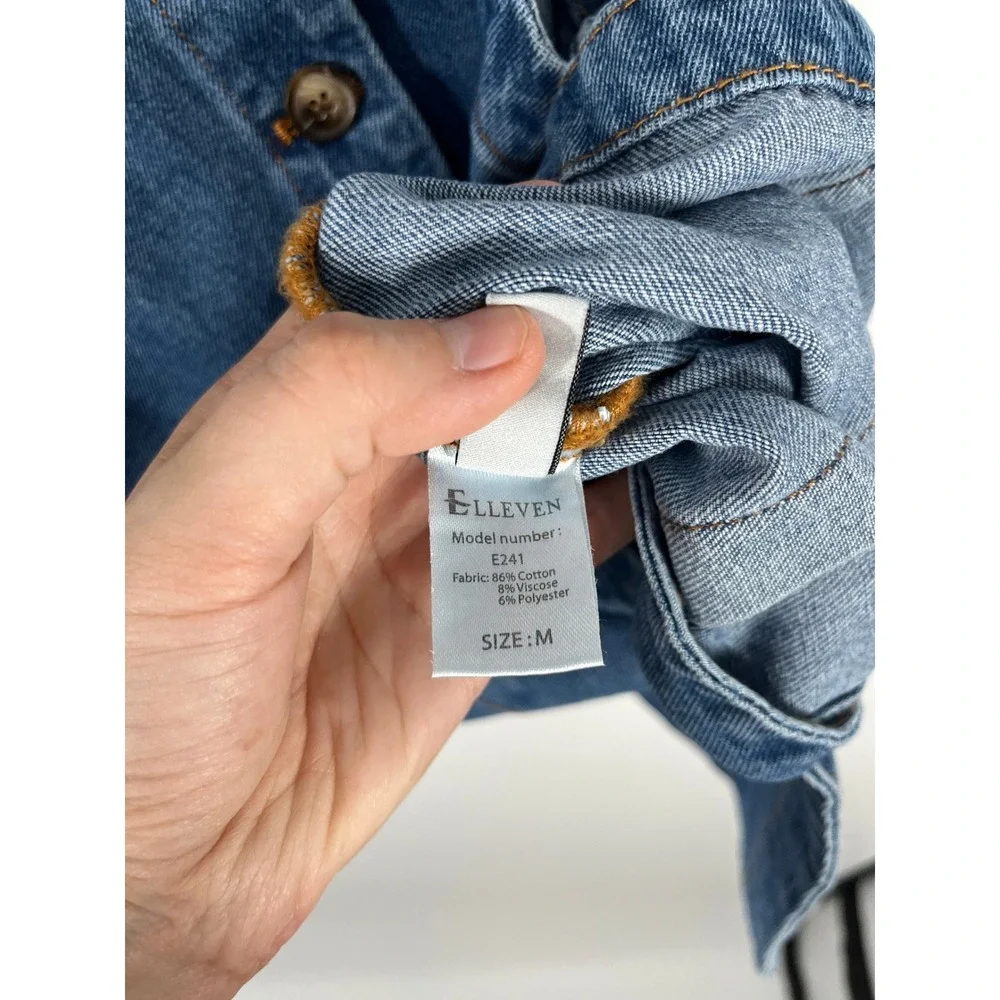 Womens Denim Vest M Blue Dark Wash 90s Minimalist Chic Capsule Wardrobe